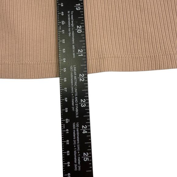 J. Crew Ribbed square neck Top Womens Sz M Minimalist Capsule Wardrobe Basic - Picture 6 of 9